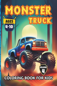 Monster Truck Coloring Book for Kids