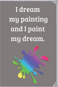 I dream my painting and I paint my dream.