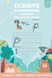 Cursive Handwriting Workbook For Kids Beginners