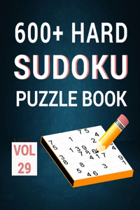 600+ Hard Sudoku - Puzzle Book