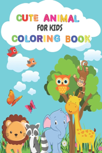 Cute Animal Coloring Book For Kids