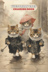 Victorian Cats Coloring Book