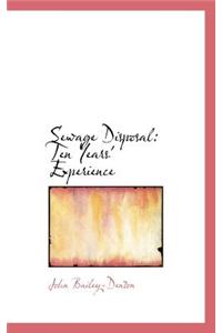 Sewage Disposal