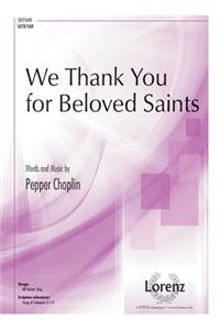 We Thank You for Beloved Saints