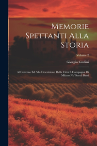 Memorie spettanti alla storia