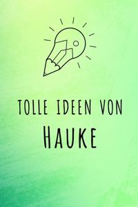 Tolle Ideen von Hauke: Kariertes Notizbuch mit 5x5 Karomuster für deinen Vornamen