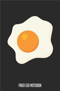 Fried Egg Notebook: 9x6inch Fried Egg Notebook Dot Grid