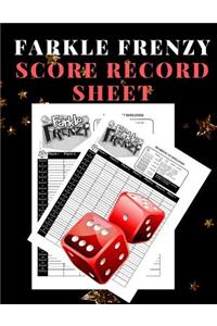 Farkle Frenzy Score Record Sheet