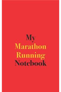 My Marathon Running Notebook