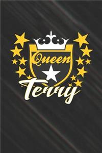 Queen Terry: First Name Funny Sayings Personalized Customized Names Women Girl Mother's day Gift Notebook Journal