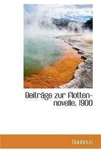 Beitr GE Zur Flotten-Novelle, 1900