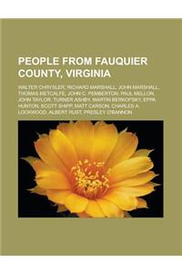 People from Fauquier County, Virginia