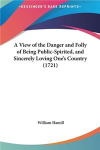A View of the Danger and Folly of Being Public-Spirited, and Sincerely Loving One's Country (1721)