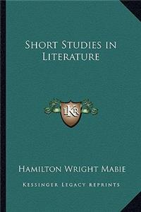 Short Studies in Literature