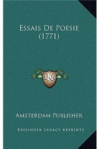 Essais De Poesie (1771)