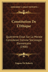 Constitution De L'Ethique