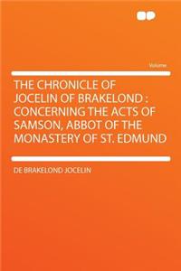 The Chronicle of Jocelin of Brakelond
