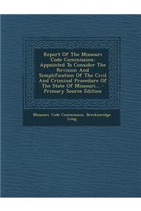 Report of the Missouri Code Commission