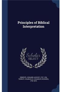 Principles of Biblical Interpretation