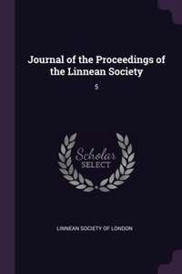 Journal of the Proceedings of the Linnean Society