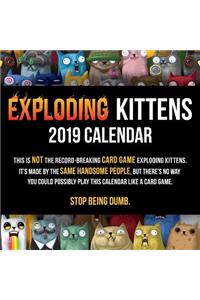 Exploding Kittens 2019 Wall Calendar