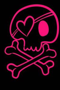 Pink Skull and Crossbones Journal: 160 Page Lined Journal/Notebook