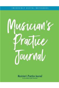 Musician's Practice Journal (green/blue stripe edition)