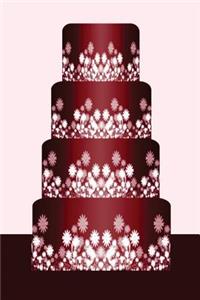 Wedding Journal Red Wedding Cake