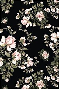Black and Pink Watercolor Roses Journal