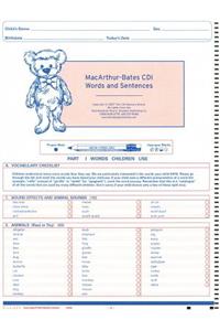 MacArthur Communicative Development Inventories (CDI)