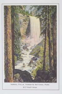 Vintage Journal Vernal Falls, Yosemite, California