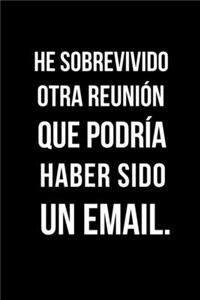 He Sobrevivido Otra Reunión Que Podría Haber Sido un Email.