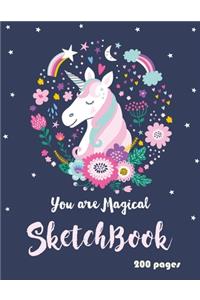Unicorn Sketchbook 200 pages