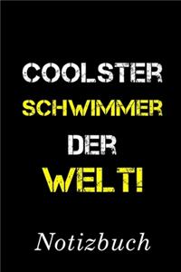 Coolster Schwimmer Der Welt Notizbuch