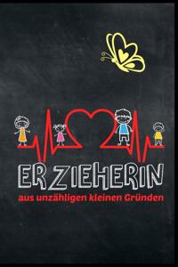 Erzieherin aus unzähligen kleinen Gründen: Erzieherin Kindergarten Kinderkrippe Vorschule Tagesmutter Geschenk (6"x9") liniertes Notizbuch zum Reinschreiben