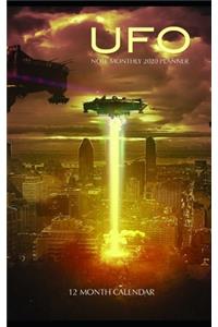 Ufo Note Monthly 2020 Planner 12 Month Calendar
