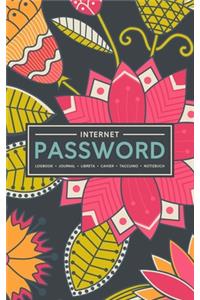 Internet Password Logbook - Journal - Libreta - Cahier - Taccuino - Notizbuch