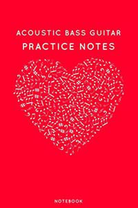 Acoustic bass guitar Practice Notes