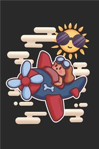 Funny Dog Pilot Notebook