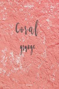 Coral Grunge Composition Notebook