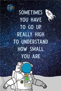 Sometimes You Have to Go Up Really High to Understand How Small You Are