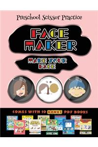 Preschool Scissor Practice (Face Maker - Cut and Paste)
