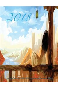 2018 Girl With the View 2017-2018 Large Monthly Academic Planner
