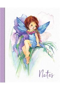 Notes.: A Lovely Fairy Notebook, Notes 100 Lined Page Jotter