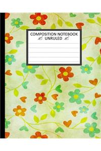 Unruled Composition Notebook 8