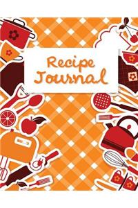 Recipe Journal: (Recipe Journal Vol. 15) Glossy And Soft Cover, (Size 8" x 10") Blank Cookbook To Write In, Paperback (Blank Cookbooks and Recipe Books), 100 Spacio