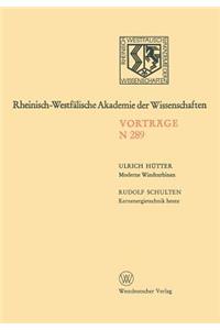 Moderne Windturbinen. Kernenergietechnik heute