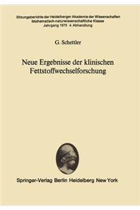 Neue Ergebnisse Der Klinischen Fettstoffwechselforschung