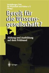 Bereit Für Die Wissensgesellschaft?
