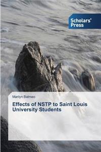 Effects of NSTP to Saint Louis University Students